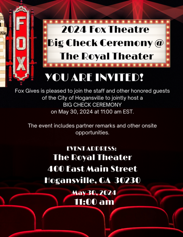 2024 Fox Theatre Big Check Ceremony 
